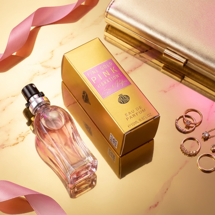 15 ml EDP „FINE GOLD PINK VIBRATIONS” parfum citric fructat