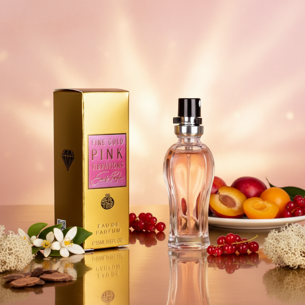 15 ml EDP „FINE GOLD PINK VIBRATIONS” parfum citric fructat 9 