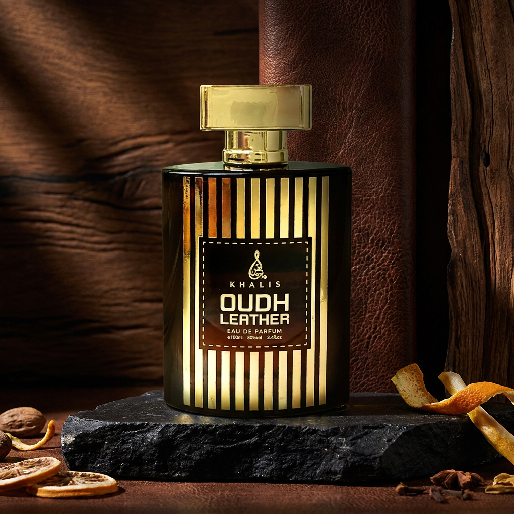 100 ml Eau de Perfume Oriental OUDH LEATHER INTENSE (TOP: BERGAMOT, GRAPEFRUIT; MIDDLE: CARAWAY, CANDIED FRUITS, CITRUS; BASE: PATCHOULI, VETIVER, LEATHER) 3 