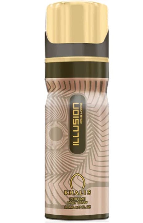 Perfume Body Spray ILLUSION 200 ML (TOP: LEMON, GRAPEFRUIT; MIDDLE: CARDAMOM; BASE: PATCHOULI, MUSK, AMBER) 2 