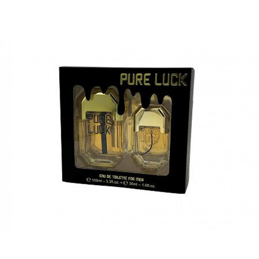 Linn Young EDT 100 ml + 30 ml „Pure Luck” – parfum cu aromă lemnoasă și condimentată, pentru bărbați.