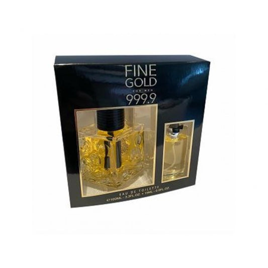 Real Time EDT 100 ml + 15 ml „Fine Gold Men” – parfum lemnos pentru bărbați.