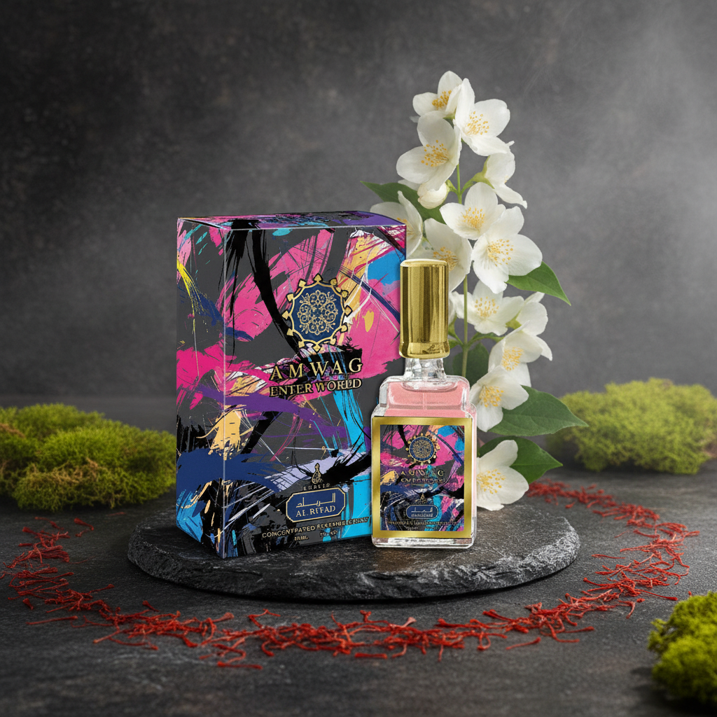 30 ml Eau de Perfume Amwaj Enter World cu Arome Picante de Iasomie pentru Femei 2 