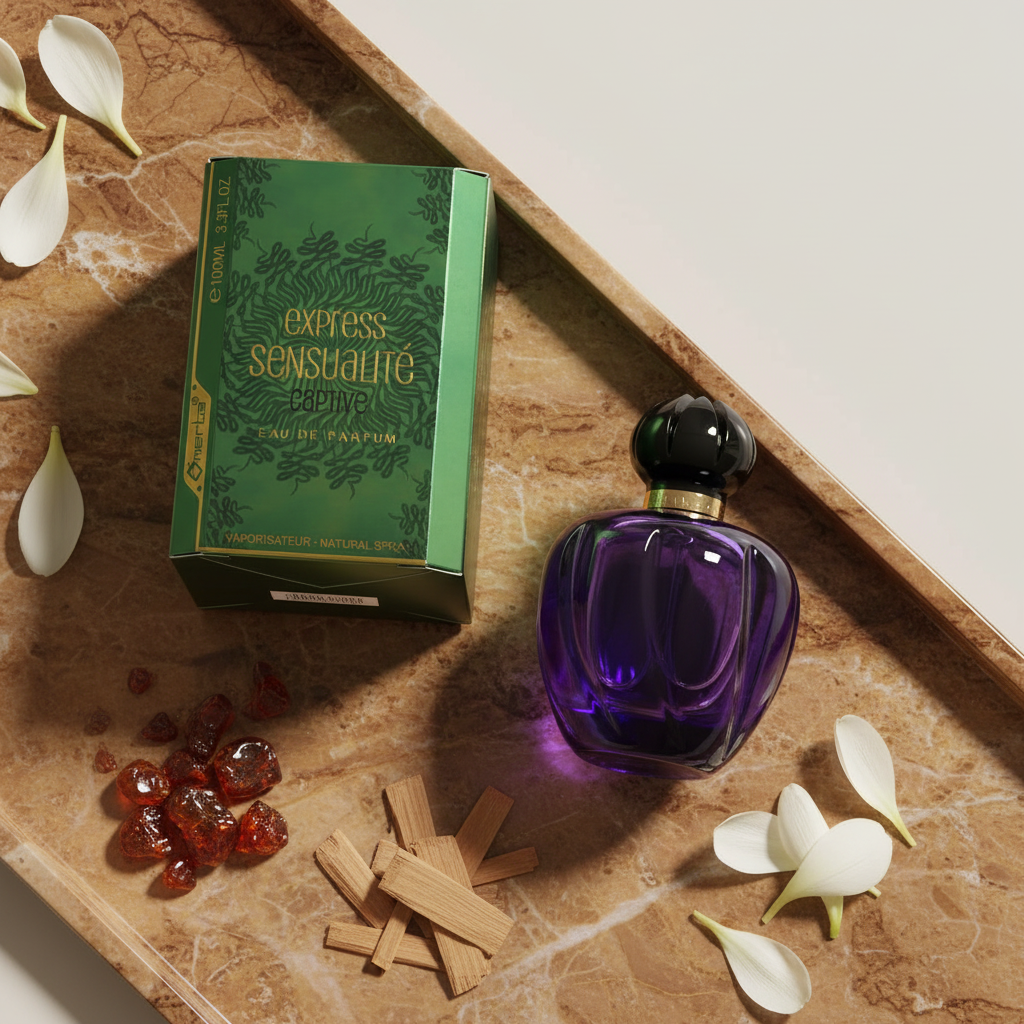 100 ml Parfum EDP "EXPRESS SENSUALITE CAPTIVE" cu Arome Fructat Florale pentru Femei 5 