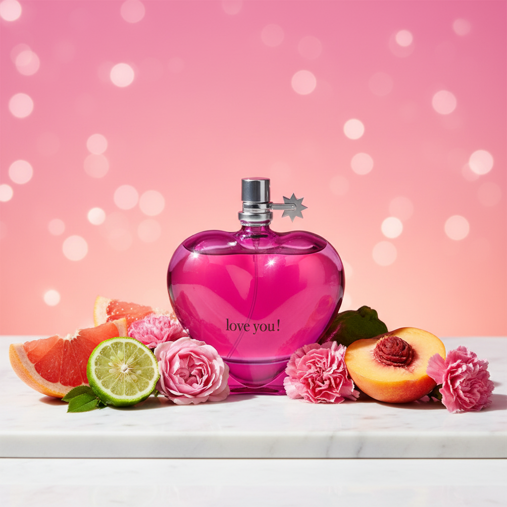 100 ml Parfum EDP ""Love You Pink"" cu Arome Fructat-Citrate pentru Femei