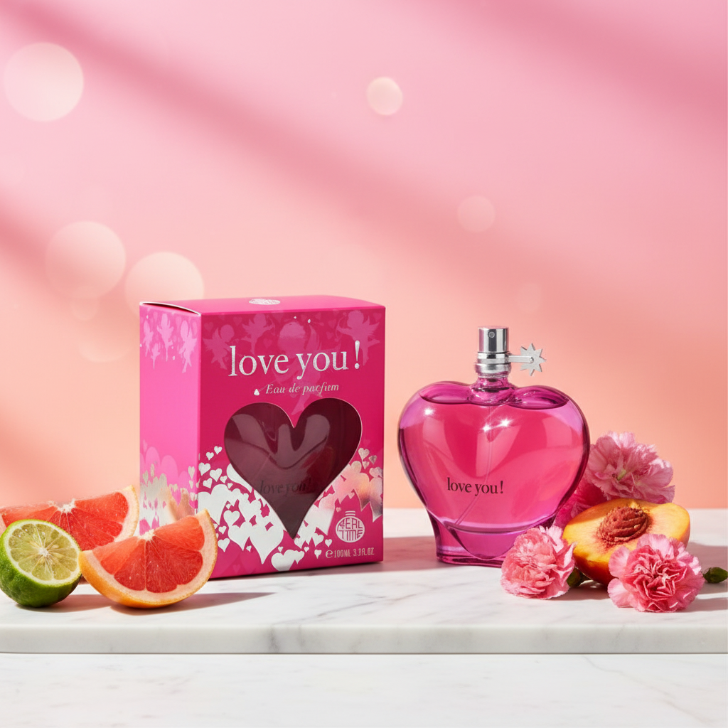 100 ml Parfum EDP ""Love You Pink"" cu Arome Fructat-Citrate pentru Femei
