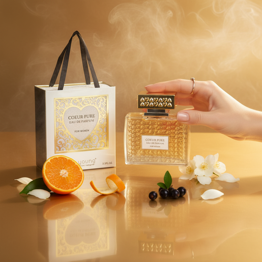 100 ml Eau de Parfume COEUR PURE cu Arome Florale pentru Femei