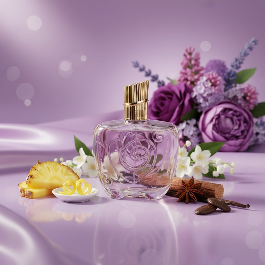 100 ml EDP LEAVE MY LOVER PURPLE, cu arome oriental - vanilate pentru Femei 3 
