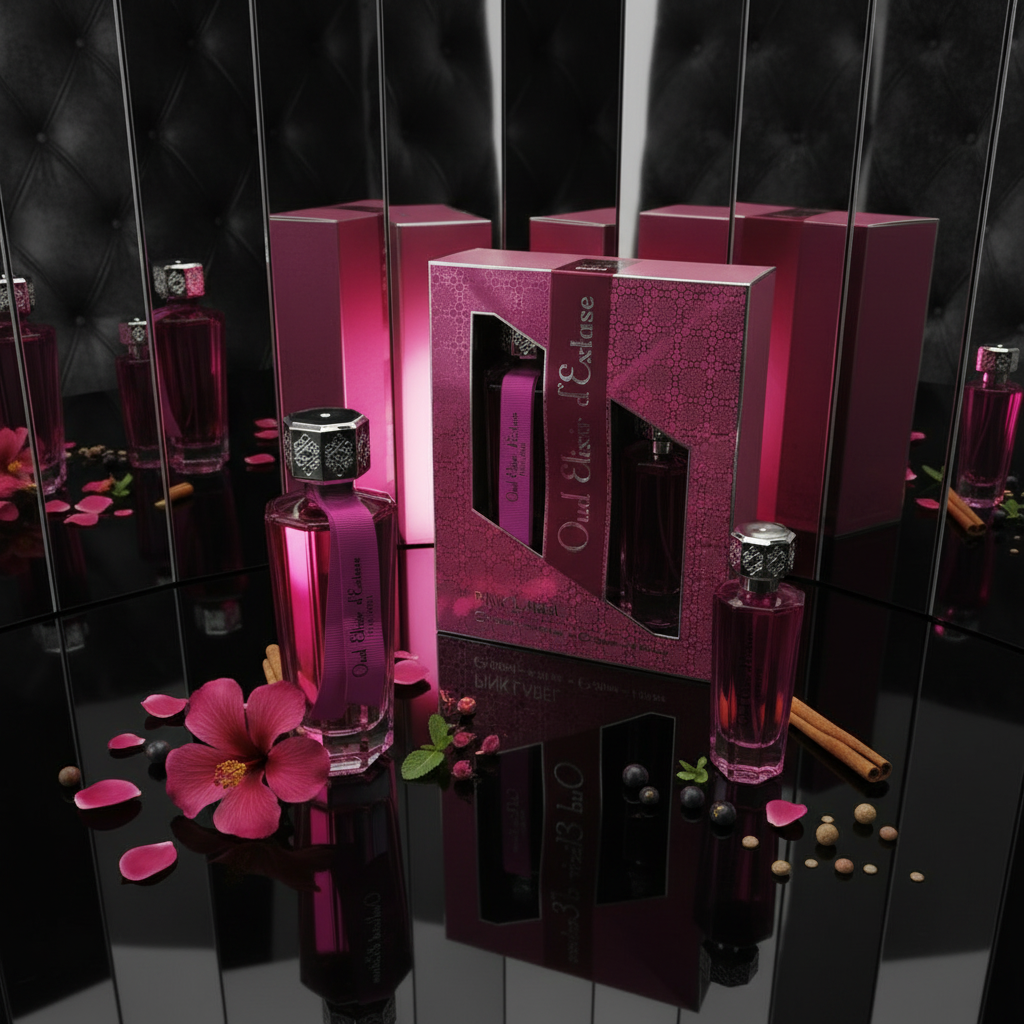 EDP 100ml + 30 ml "Oud Elixir Pink" - arome floral-orientale