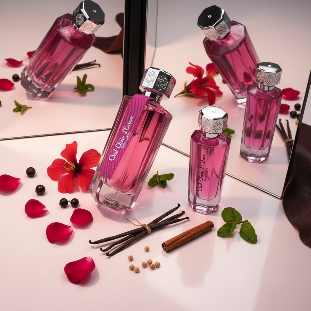 EDP 100ml + 30 ml "Oud Elixir Pink" - arome floral-orientale