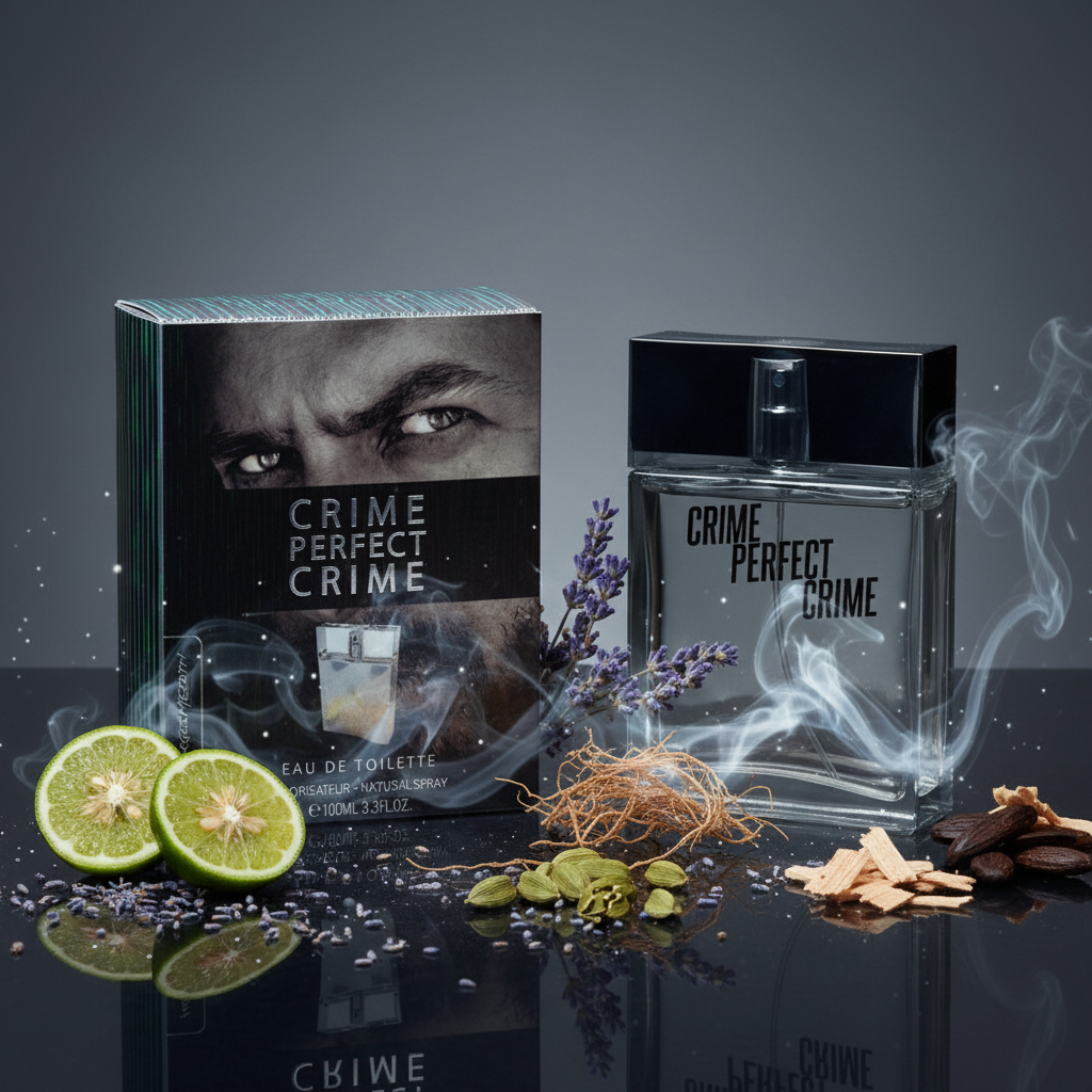 EDT 100ml "Crime Perfect Crime" –cu arome lemnos-florale și mosc 3 