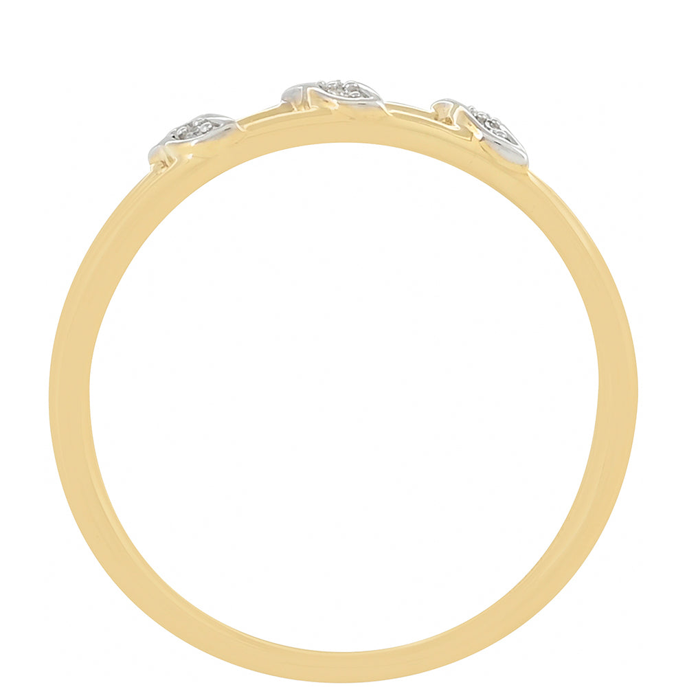 Inel din Aur de 9K ( 1.67 grame ) cu Diamant Alb 0.03 Carate
