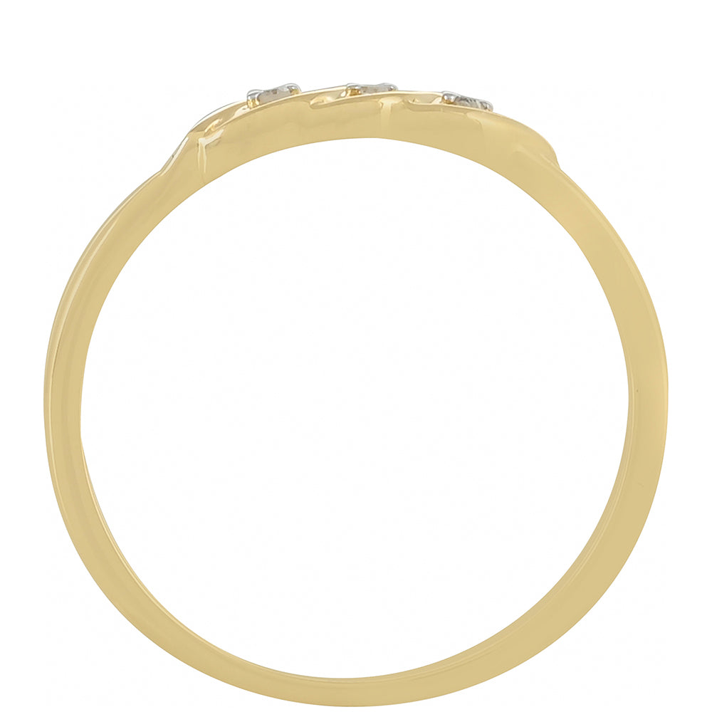 Inel din Aur de 9K ( 1.31 grame ) cu Diamant Alb 0.02 Carate