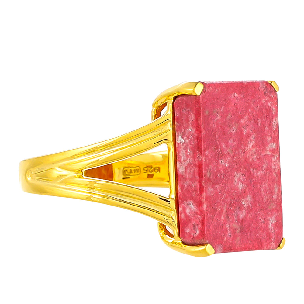 Inel din Argint 925 Placat cu Aur ( 3.43 grame ) cu Thulit 8.46 Carate 2 