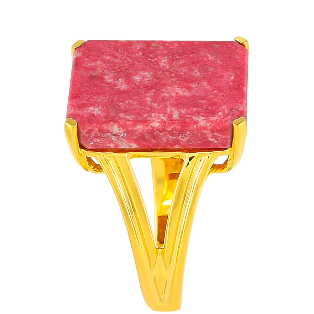 Inel din Argint 925 Placat cu Aur ( 3.43 grame ) cu Thulit 8.46 Carate