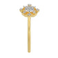 Inel din Argint 925 Placat cu Aur ( 1.3 grame ) cu Diamant Alb 0.06 Carate