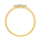 Inel din Argint 925 Placat cu Aur ( 1.3 grame ) cu Diamant Alb 0.06 Carate