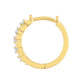 Cercei din Argint 925 Placat cu Aur ( 1.08 grame ) cu Diamant Alb 0.05 Carate