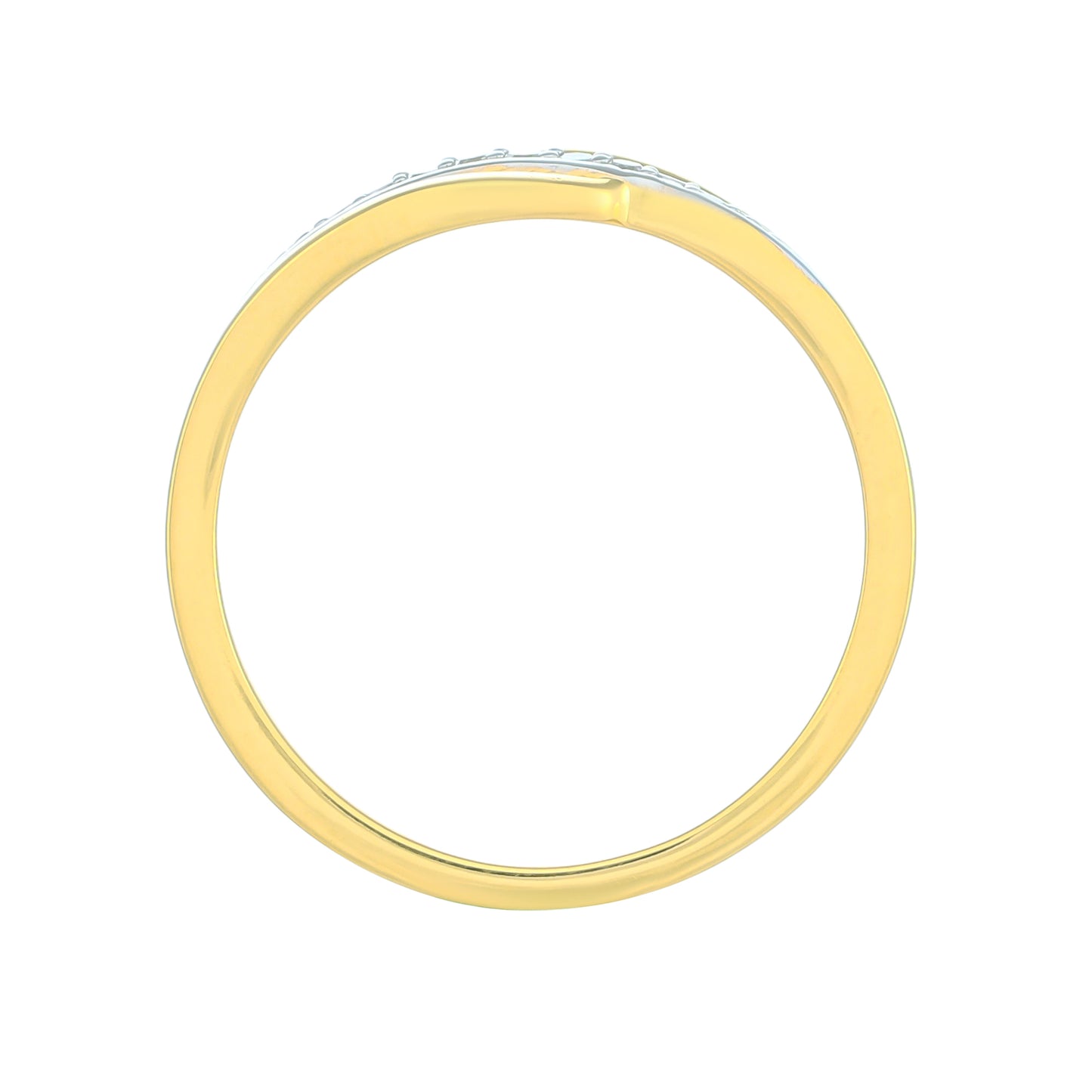 Inel din Argint 925 Placat cu Aur ( 2.01 grame ) cu Diamant Alb 0.06 Carate