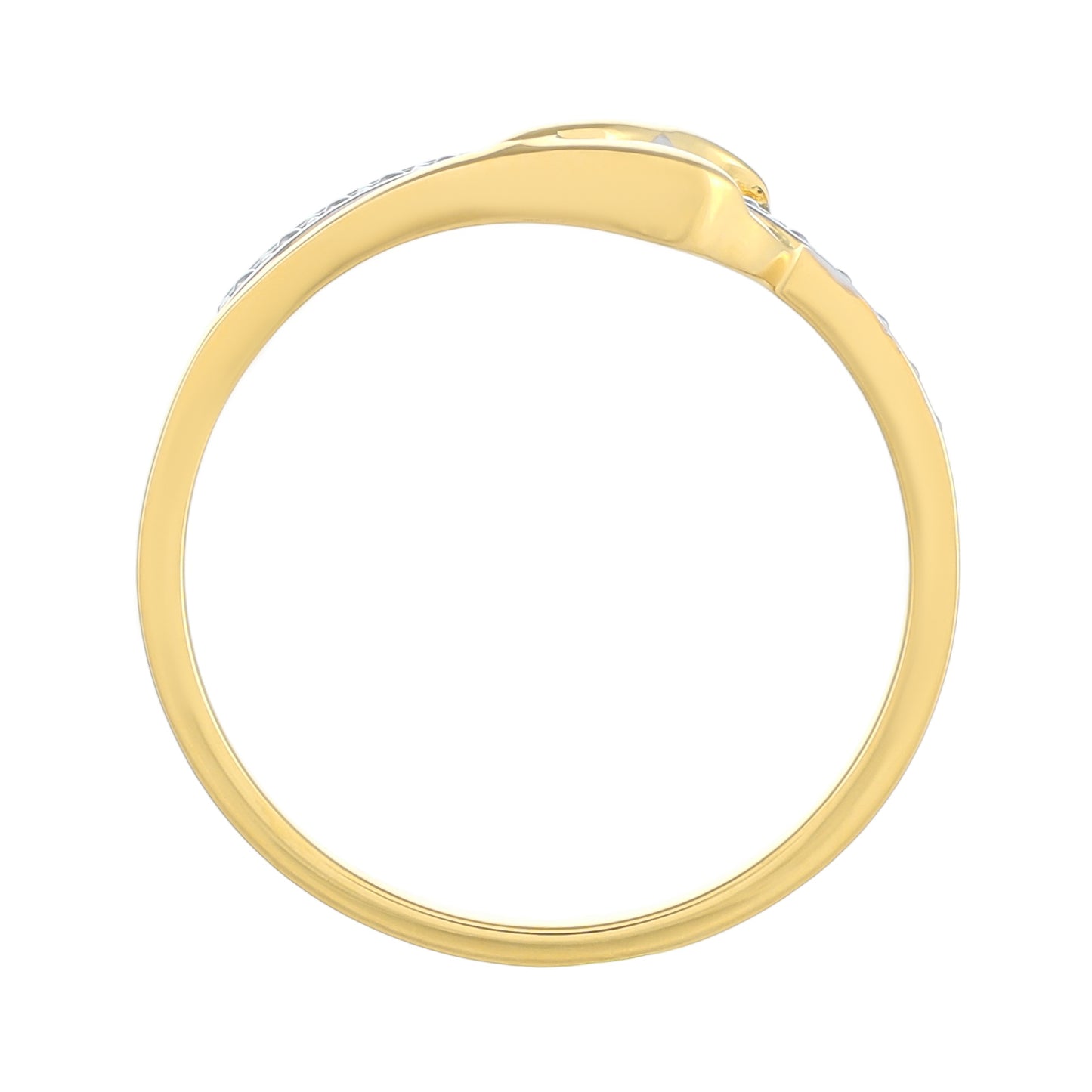 Inel din Argint 925 Placat cu Aur ( 2.05 grame ) cu Diamant Alb 0.01 Carate