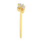 Inel din Argint 925 Placat cu Aur ( 1.32 grame ) cu Diamant Alb 0.05 Carate