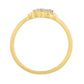 Inel din Argint 925 Placat cu Aur ( 1.32 grame ) cu Diamant Alb 0.05 Carate