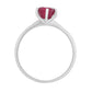 Inel din Argint 925 ( 1.25 grame ) cu Rubin Thailandez 1.29 Carate