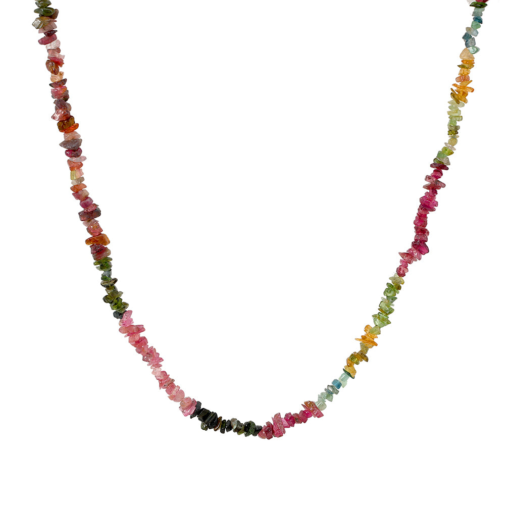 Colier din Pepită ( 23.83 grame ) cu Turmalină Curcubeu Pelmadulla 119.17 Carate 2 