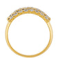 Inel din Argint 925 Placat cu Aur ( 3.09 grame ) cu Diamant Roșu și Diamant Alb 0.32 Carate