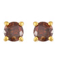 Cercei din Argint 925 Placat cu Aur ( 0.68 grame ) cu Diamant Roșu 0.24 Carate