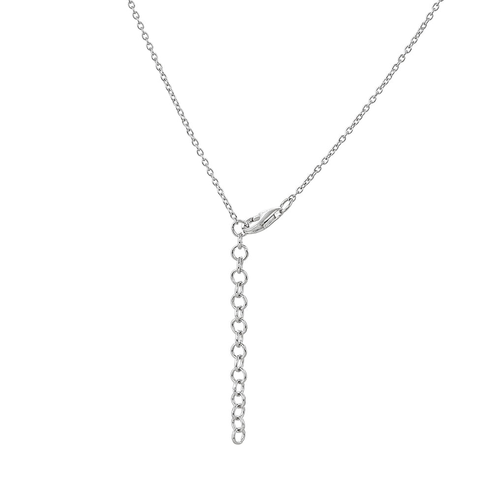 Colier din Argint 925 ( 5.59 grame ) cu Cuarț Padparadscha și Topaz Alb 9.1 Carate