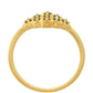 Inel din Argint 925 Placat cu Aur ( 1.47 grame ) cu Diamant Verde 0.13 Carate