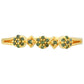 Inel din Argint 925 Placat cu Aur ( 1.38 grame ) cu Diamant Verde 0.12 Carate