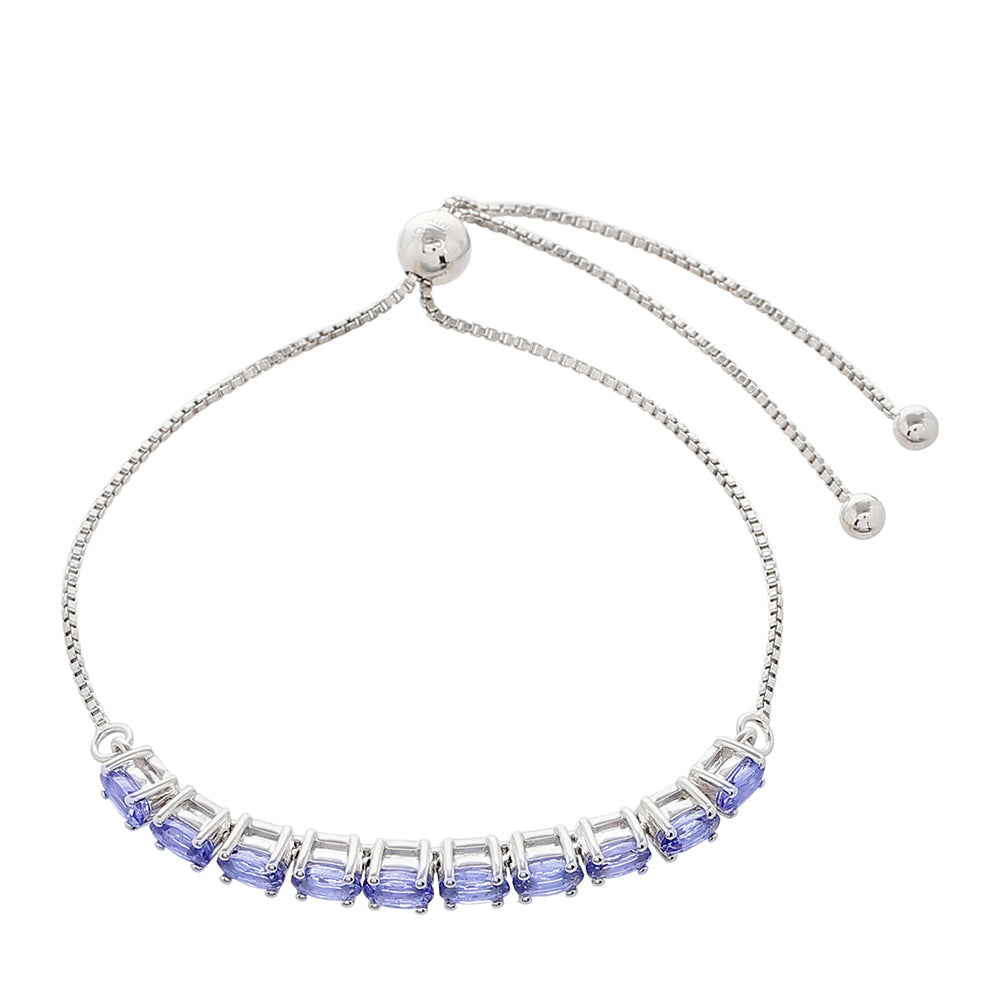 Brățară din Argint 925 ( 4.81 grame ) cu Tanzanit AAA 2.58 Carate