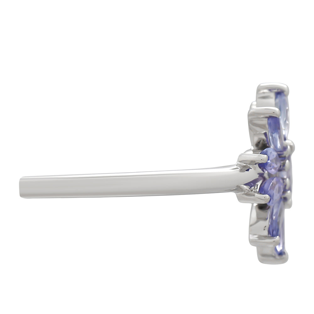 Inel din Argint 925 ( 2.16 grame ) cu Tanzanit AAA 0.8 Carate