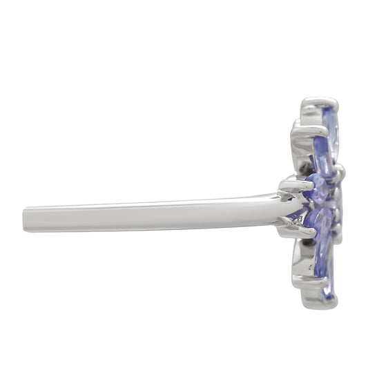 Inel din Argint 925 ( 2.16 grame ) cu Tanzanit AAA 0.8 Carate