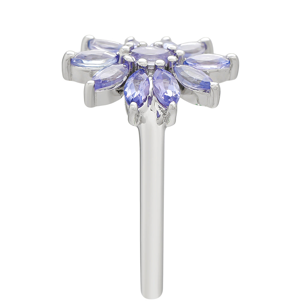 Inel din Argint 925 ( 2.16 grame ) cu Tanzanit AAA 0.8 Carate