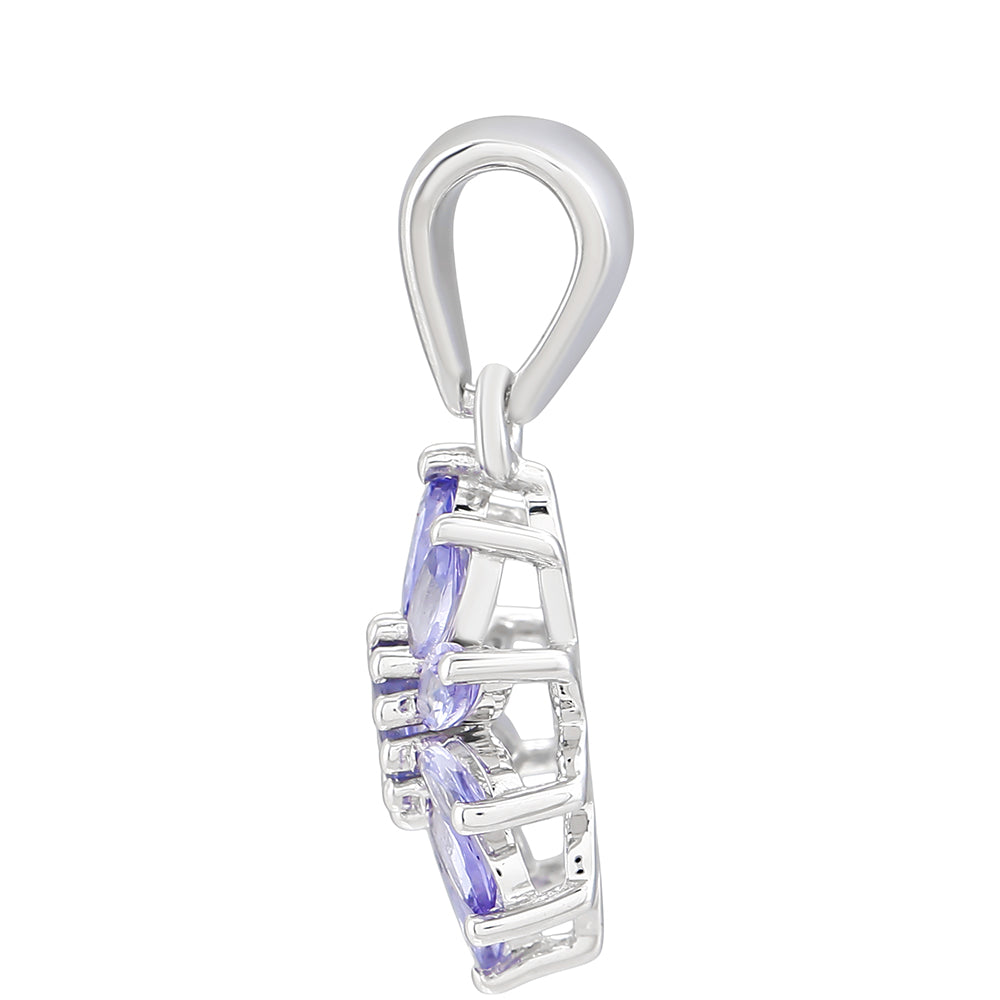 Pandantiv din Argint 925 ( 1.51 grame ) cu Tanzanit AAA 0.8 Carate 2 