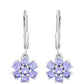 Cercei din Argint 925 ( 1.96 grame ) cu Tanzanit AAA 1.68 Carate