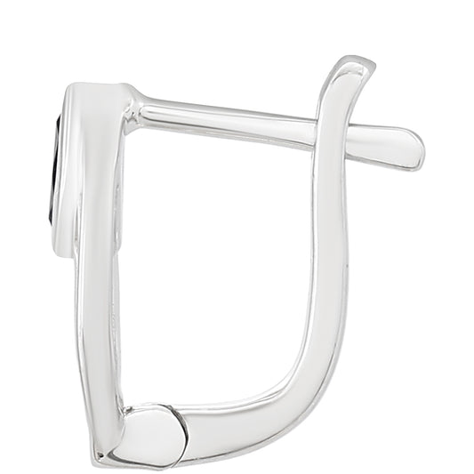 Cercei din Argint 925 ( 1.55 grame ) cu Safir Thailandez 0.27 Carate