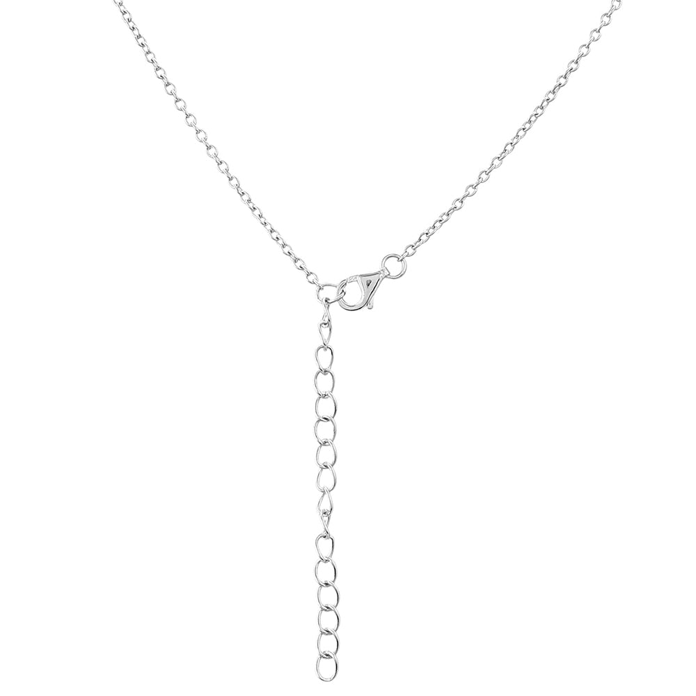 Colier din Argint 925 ( 6.86 grame ) cu Granat și Topaz Alb 2.48 Carate 2 