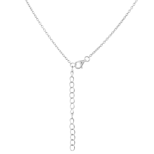 Colier din Argint 925 ( 6.86 grame ) cu Granat și Topaz Alb 2.48 Carate