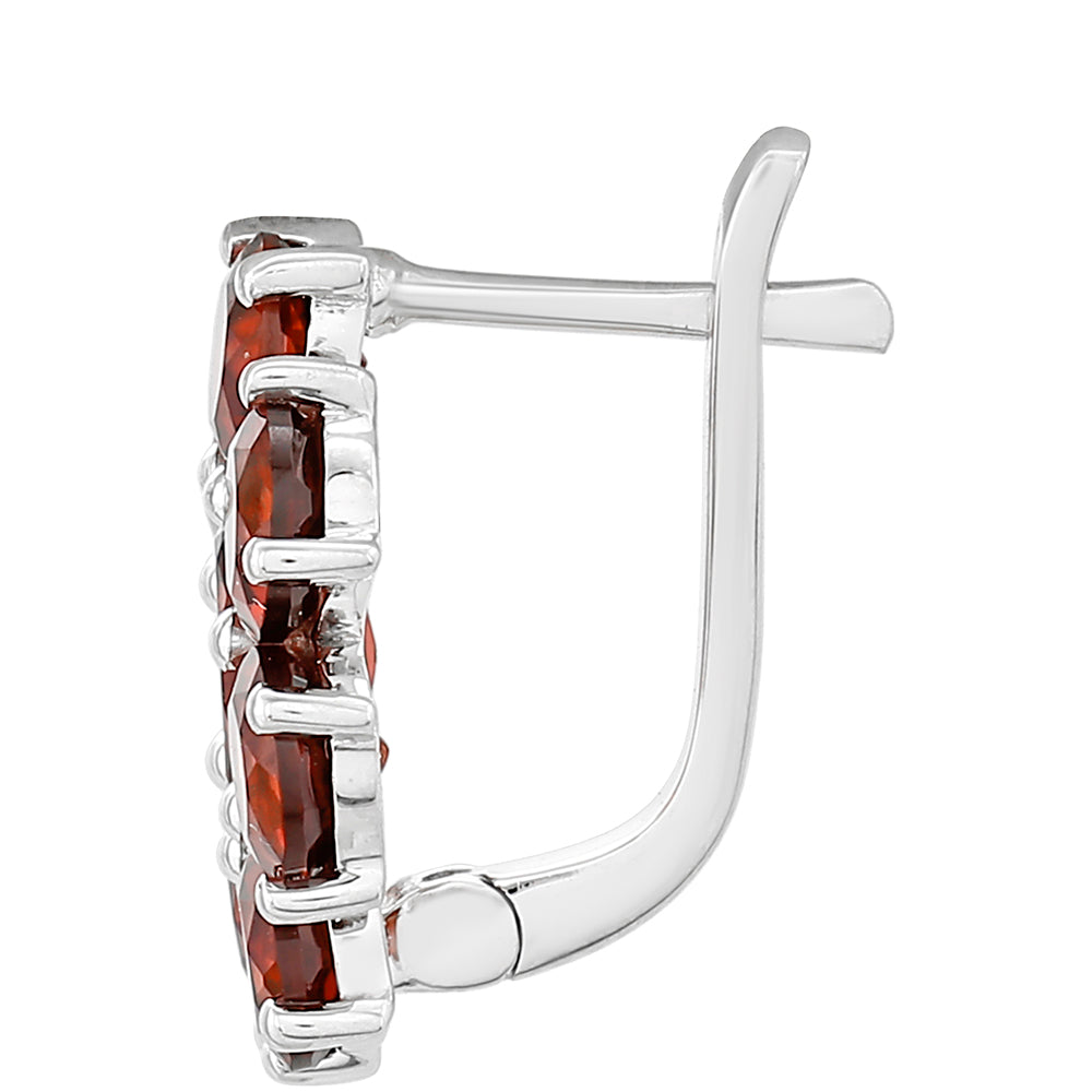 Cercei din Argint 925 ( 2.89 grame ) cu Granat 5.71 Carate