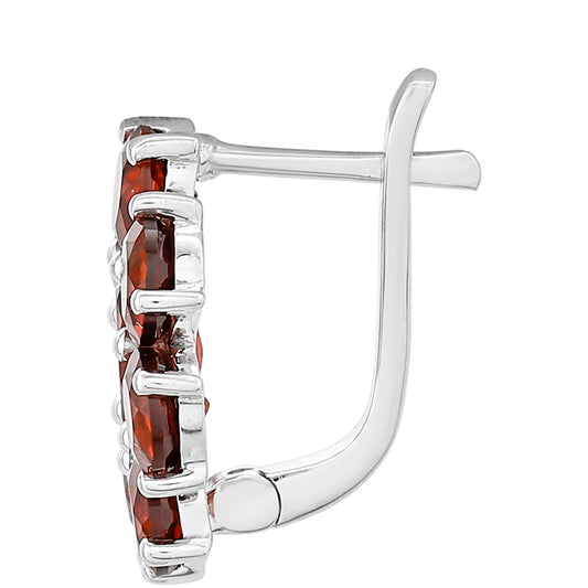 Cercei din Argint 925 ( 2.89 grame ) cu Granat 5.71 Carate