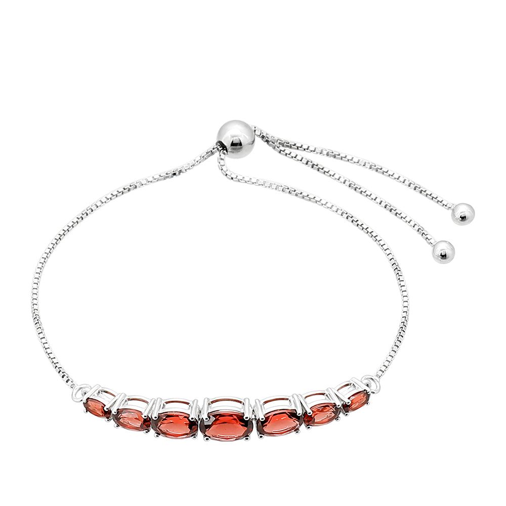 Brățară din Argint 925 ( 4.16 grame ) cu Granat 4.88 Carate 2 