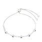 Brățară din Argint 925 ( 3.82 grame ) cu Safir Thailandez și Topaz Alb 0.66 Carate
