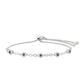 Brățară din Argint 925 ( 3.82 grame ) cu Safir Thailandez și Topaz Alb 0.66 Carate
