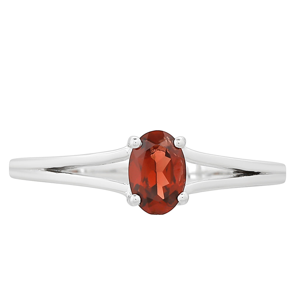 Inel din Argint 925 ( 1.47 grame ) cu Granat 0.53 Carate 1 