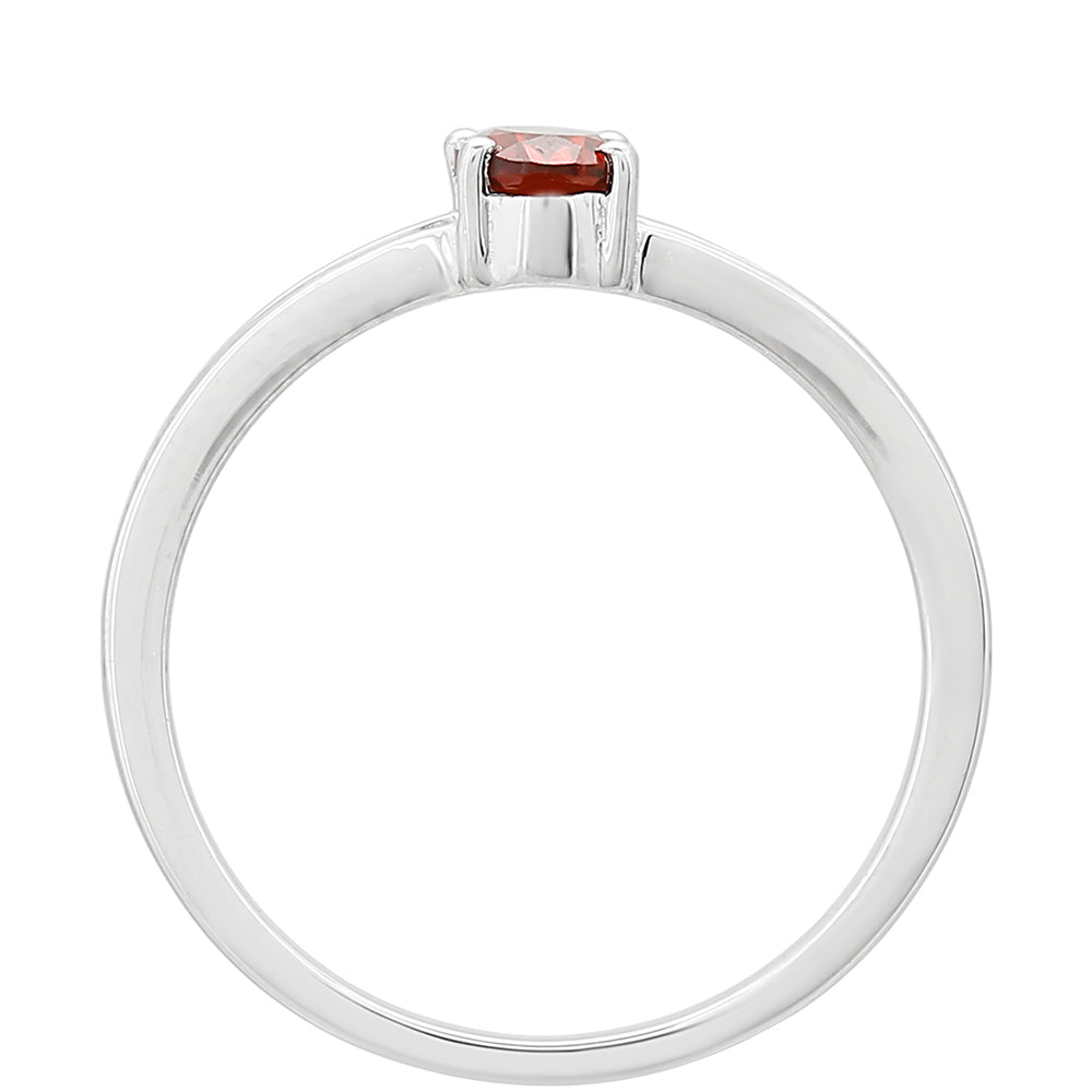 Inel din Argint 925 ( 1.47 grame ) cu Granat 0.53 Carate 4 