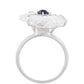 Inel din Argint 925 ( 3.98 grame ) cu Safir Thailandez și Cuarț 11.55 Carate